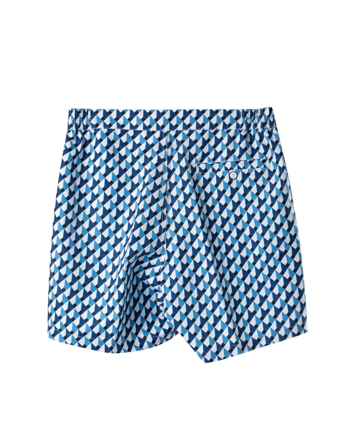 3D Box Blue Swim Shorts