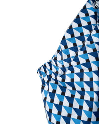 3D Box Blue Swim Shorts