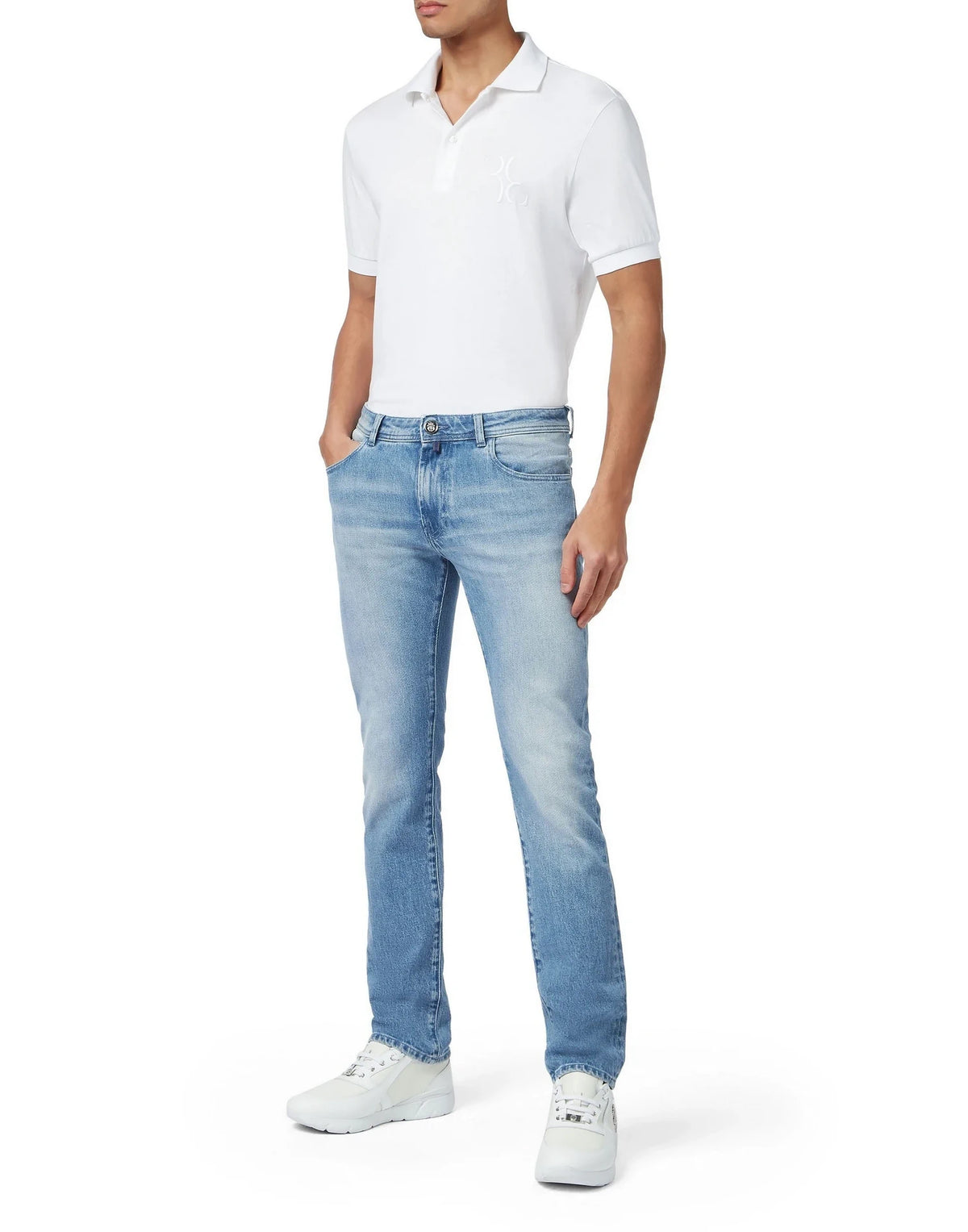 Super Straight Blue Trousers