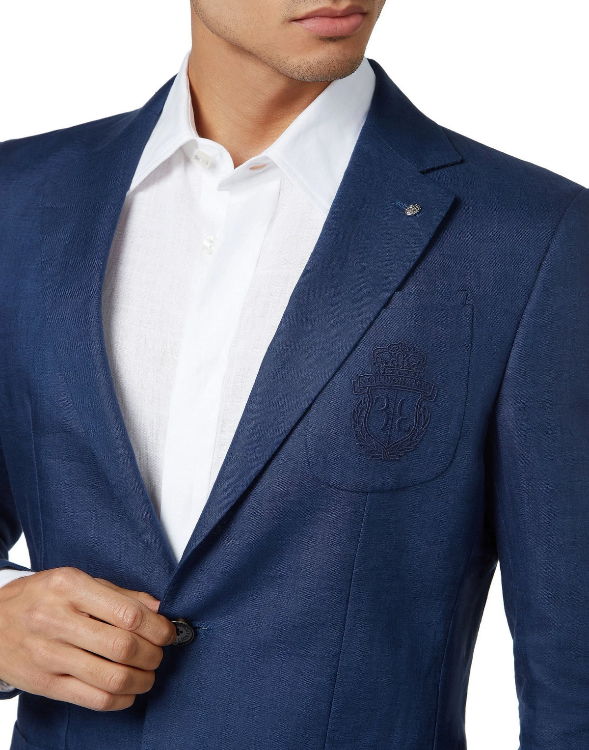 Linen Navy Blue Blazer
