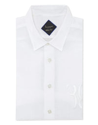 Silver Cut White Linen Shirt
