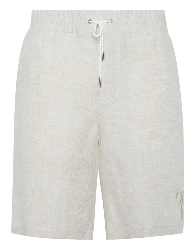 Linen White Shorts