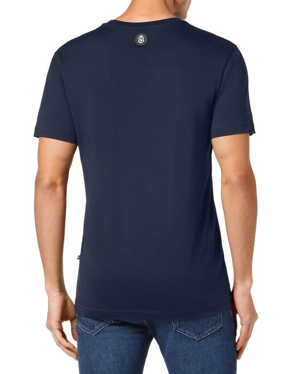 Round Neck Navy Blue T-Shirt