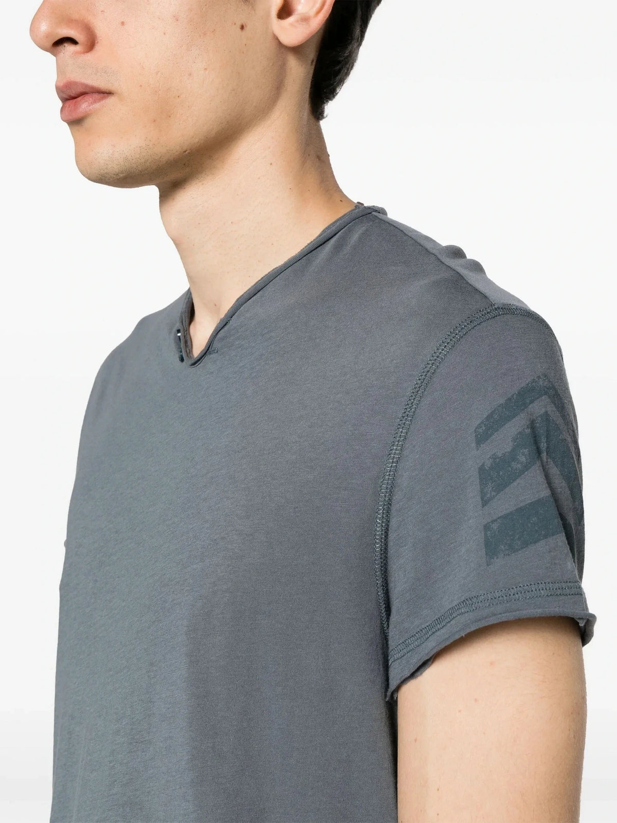 Henley Grey T-Shirt