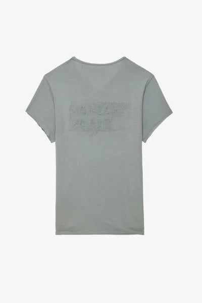 No Heart Grey Henley Tshirt