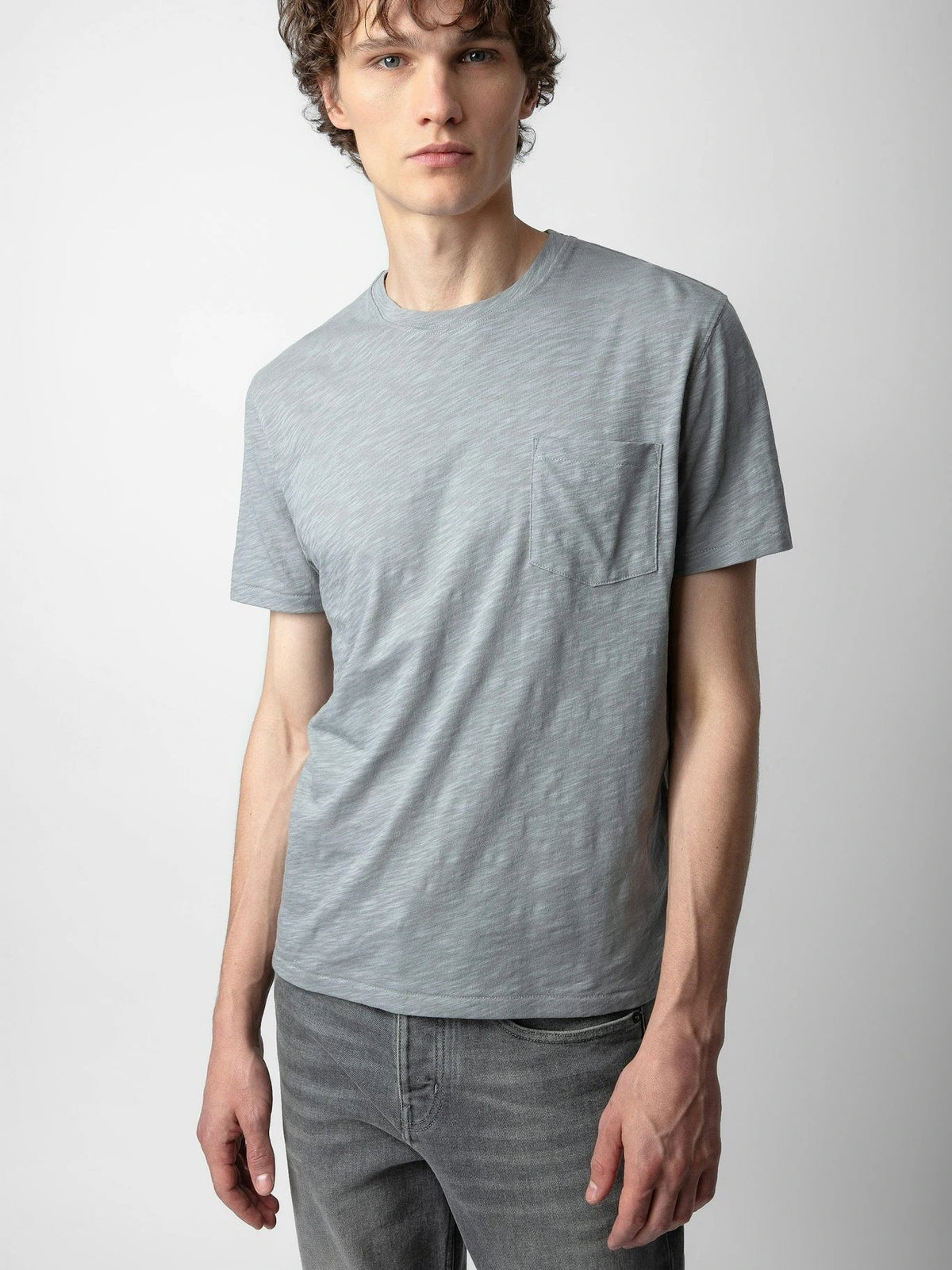 Flame Skull Grey T-Shirt