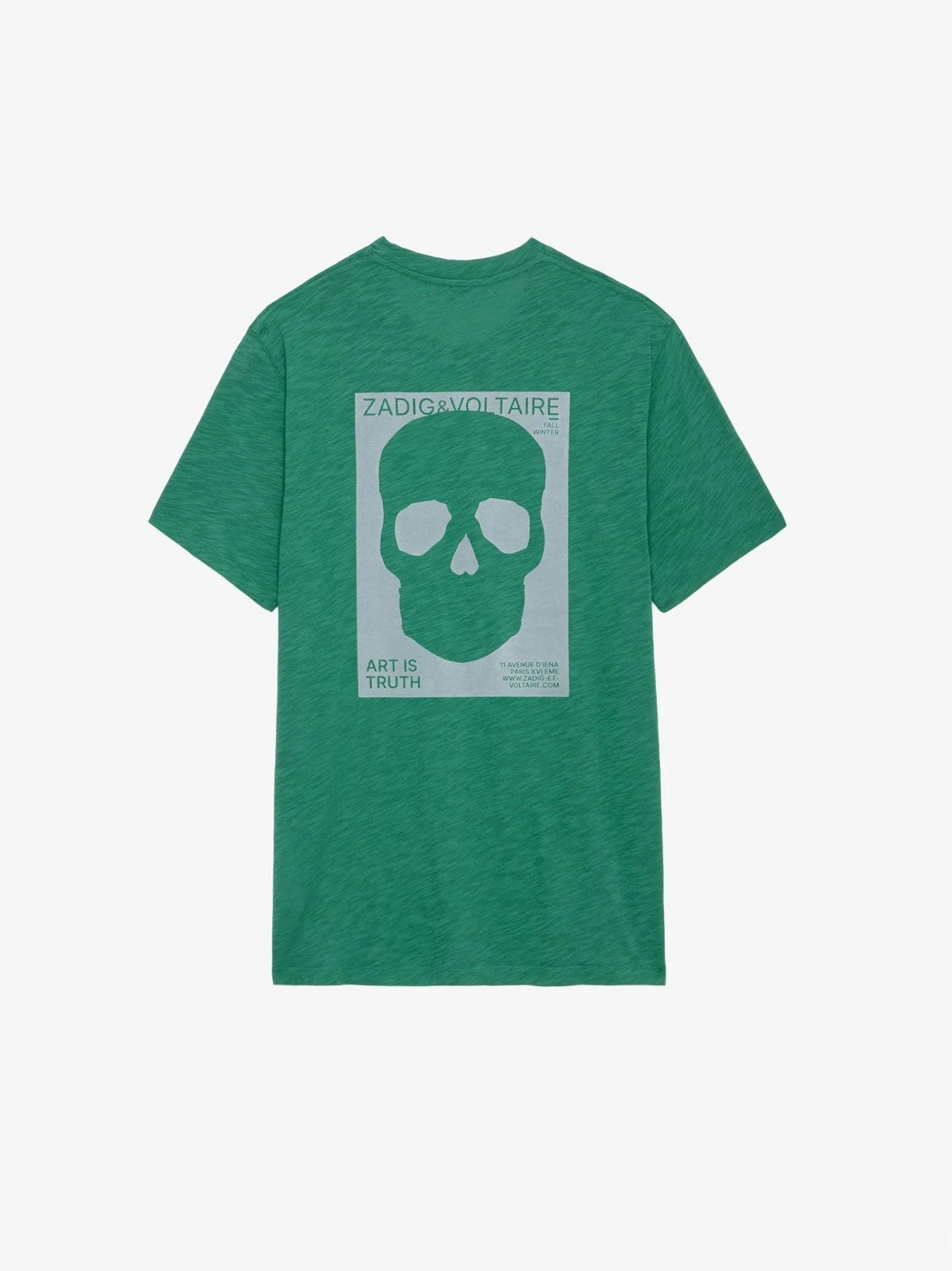 Flame Skull Grey T-Shirt