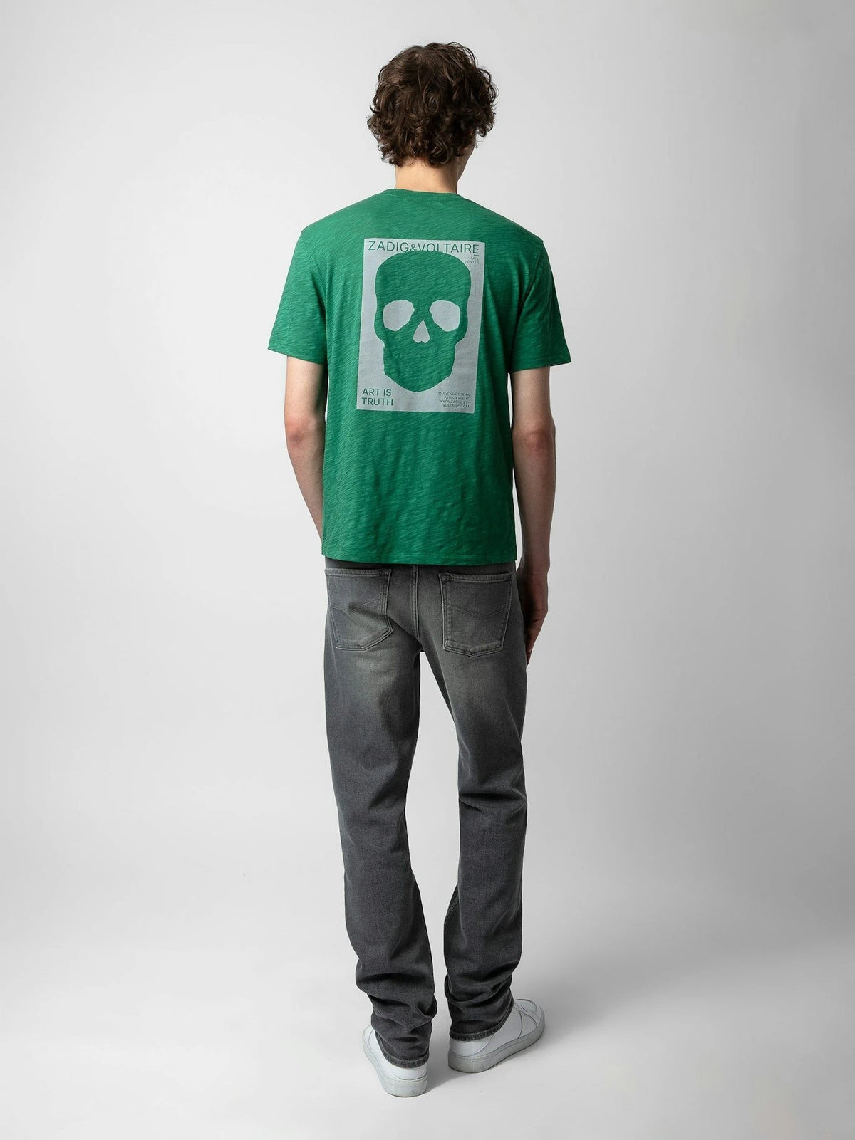 Flame Skull Grey T-Shirt