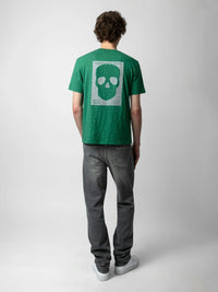 Flame Skull Grey T-Shirt