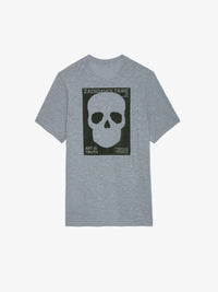 Flame Skull Grey T-Shirt