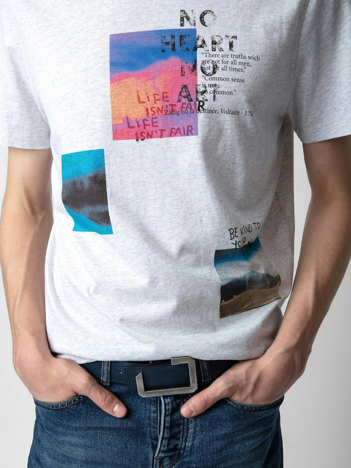 Multiposter Photoprint Grey T-Shirt