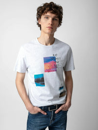 Multiposter Photoprint Grey T-Shirt