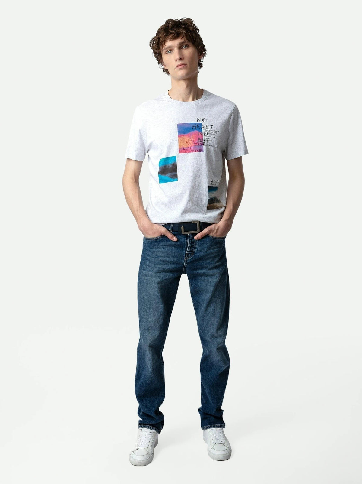 Multiposter Photoprint Grey T-Shirt