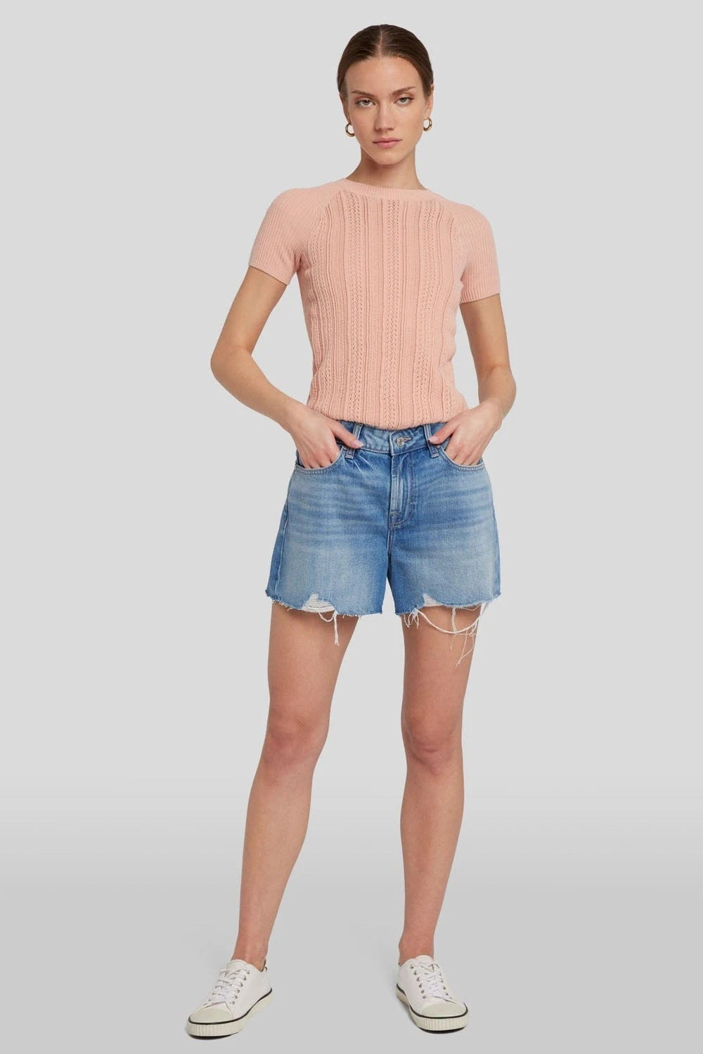 Monroe Long Blue Shorts