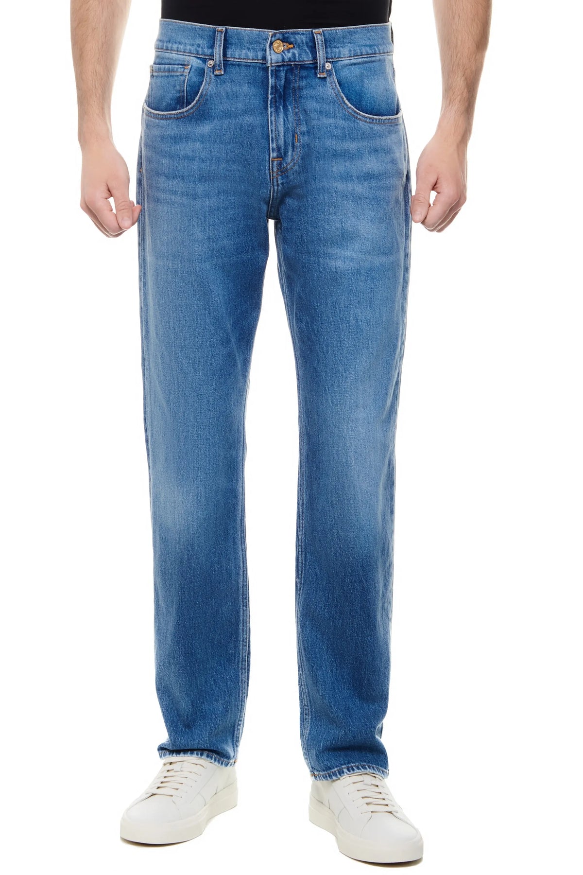 The Straight Blue Jeans