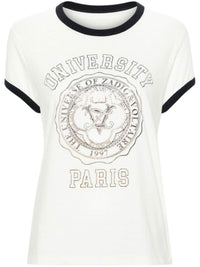 University Strass White T-Shirt