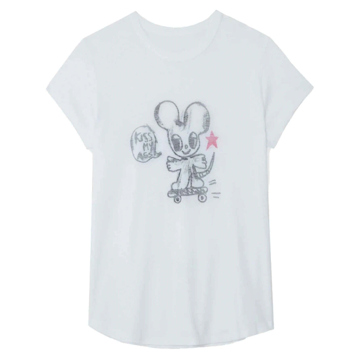 Woop Kiss My Ass White T-Shirt