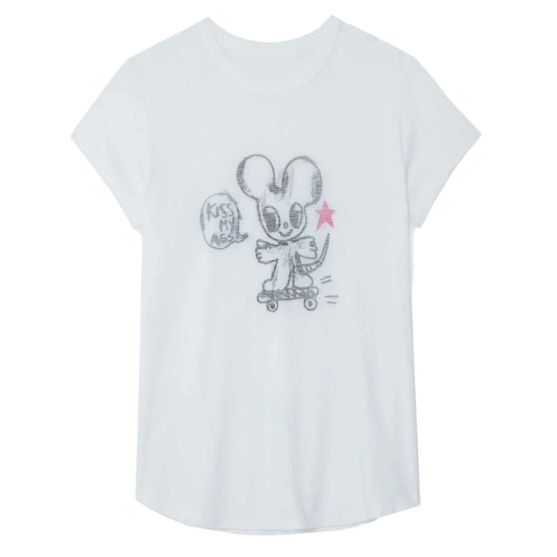 Woop Kiss My Ass White T-Shirt