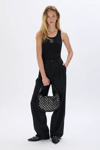 Domino Studded Black Bag