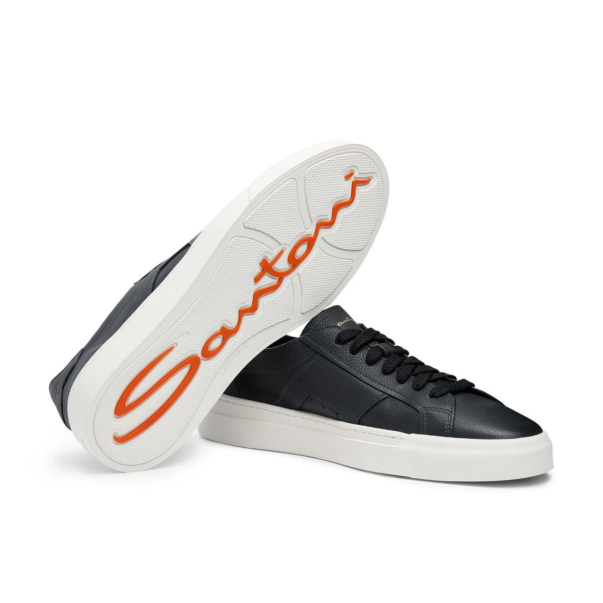 Double-Buckle Blue Sneakers