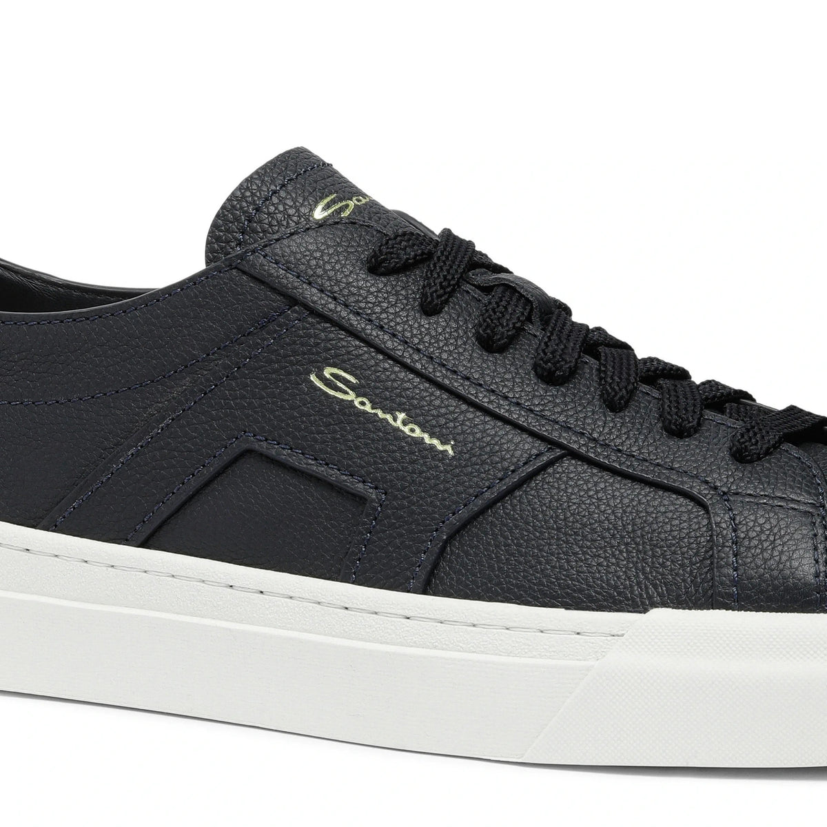 Double-Buckle Blue Sneakers