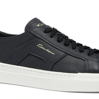 Double-Buckle Blue Sneakers