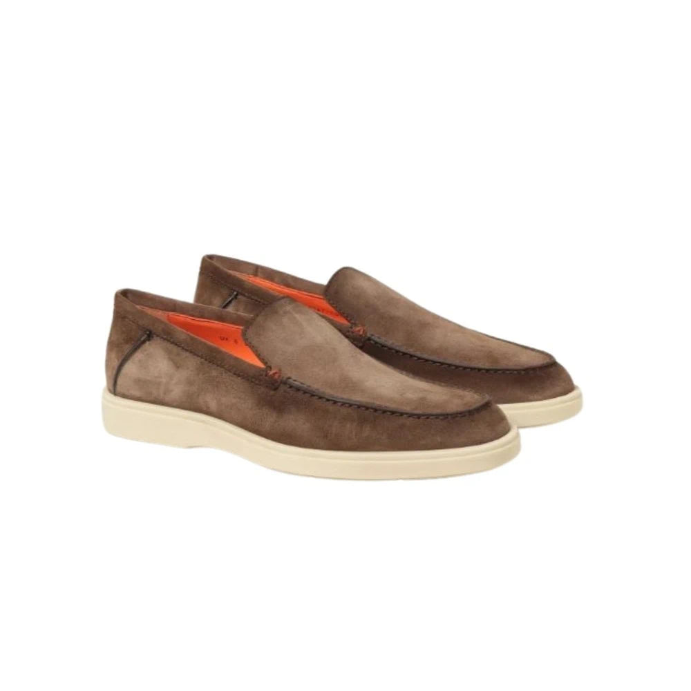 Premium Suede Brown Loafers Shoes