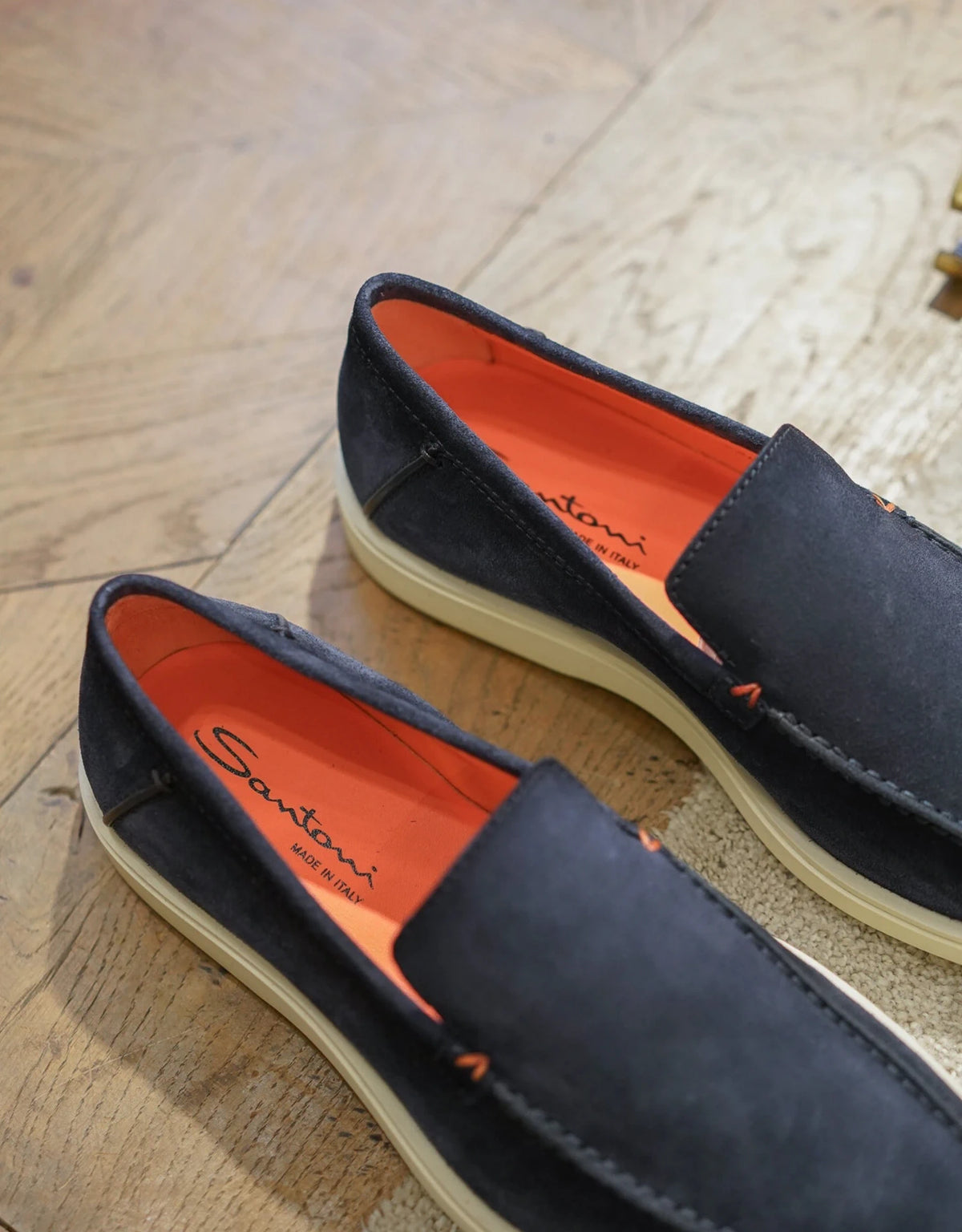 Classic Suede Blue Loafers