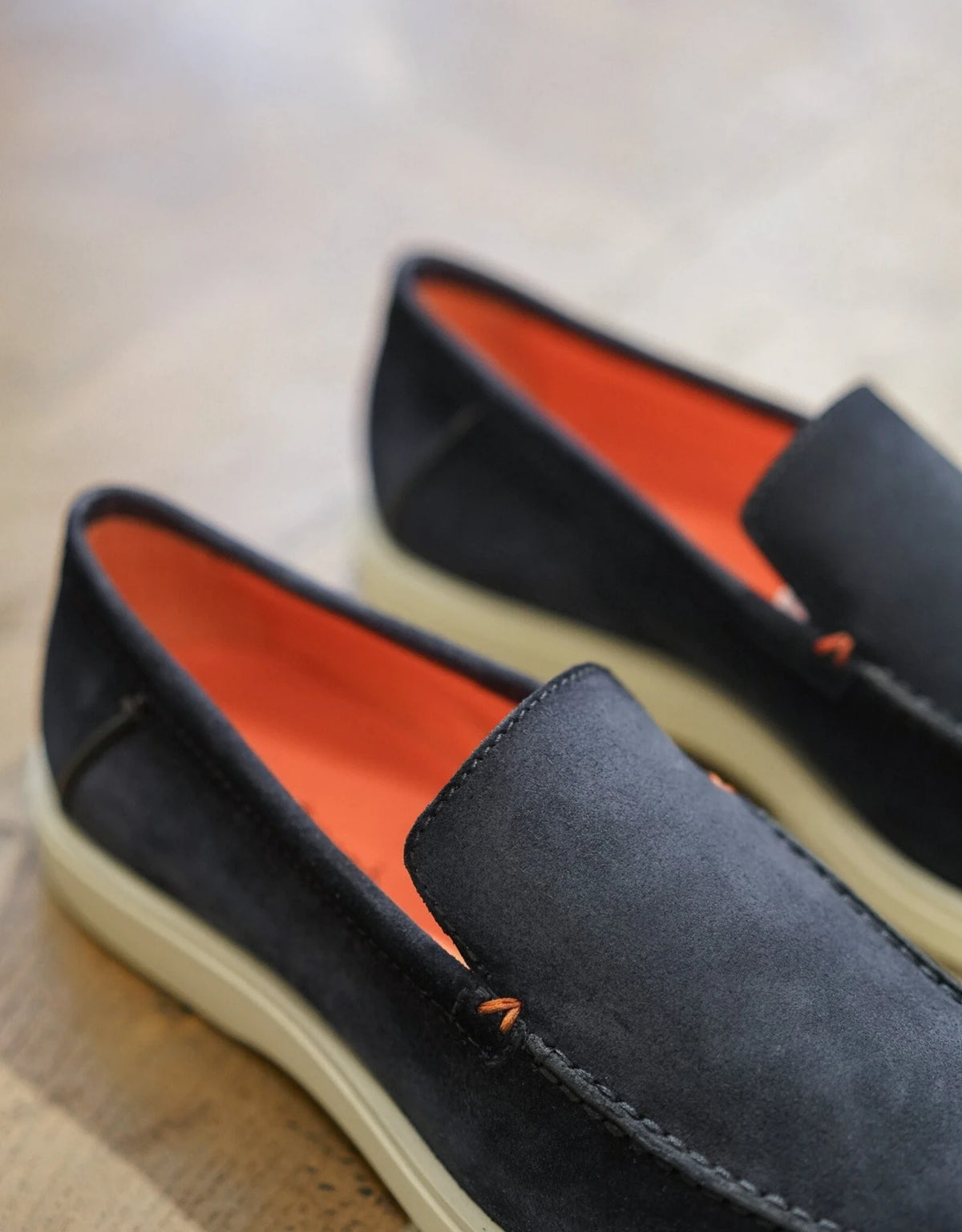 Classic Suede Blue Loafers