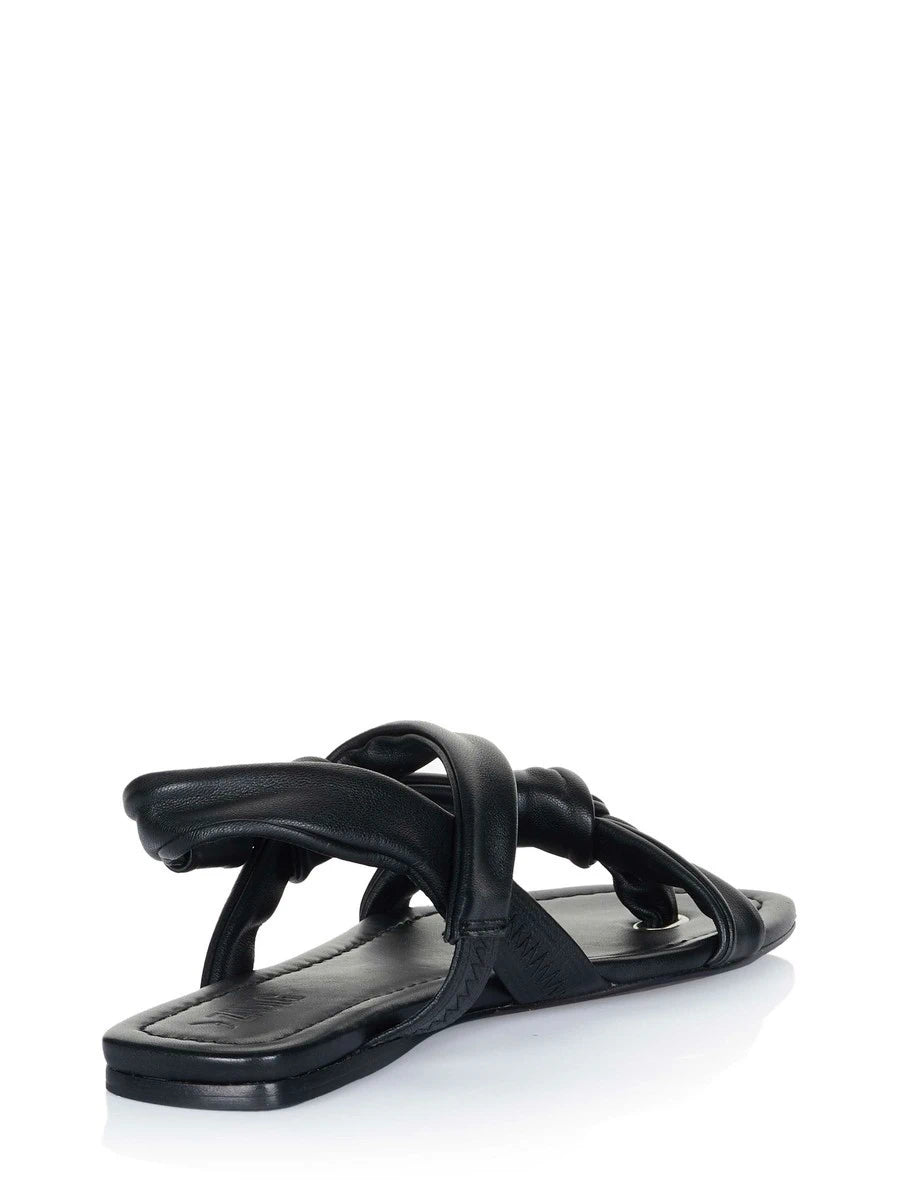 Forget Me Knot Black Sandals