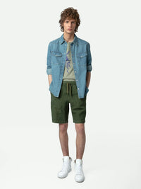 Pixels Lin Naturel Trousers