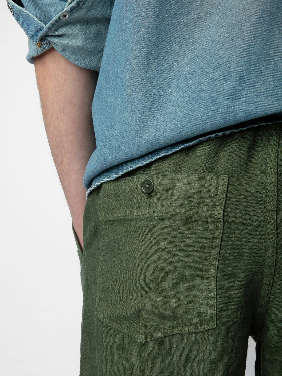 Pixels Lin Naturel Trousers