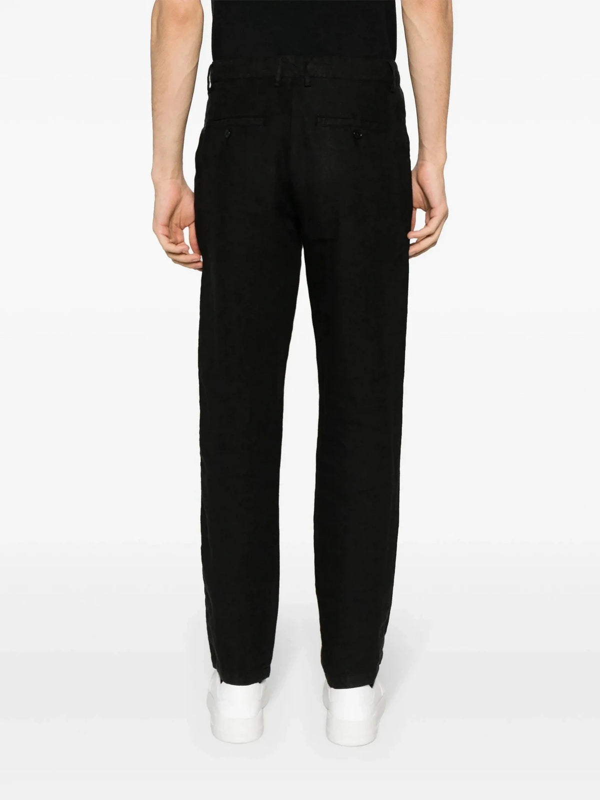 Pierce Black Linen Trousers
