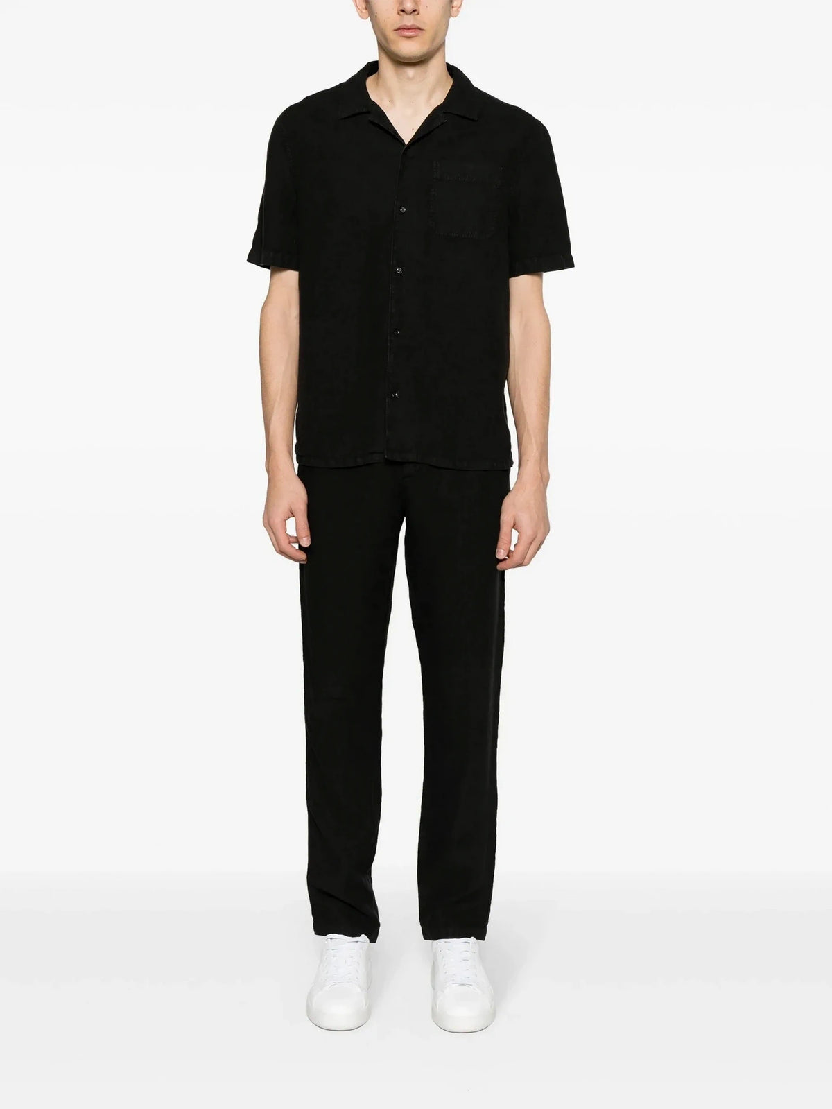 Pierce Black Linen Trousers