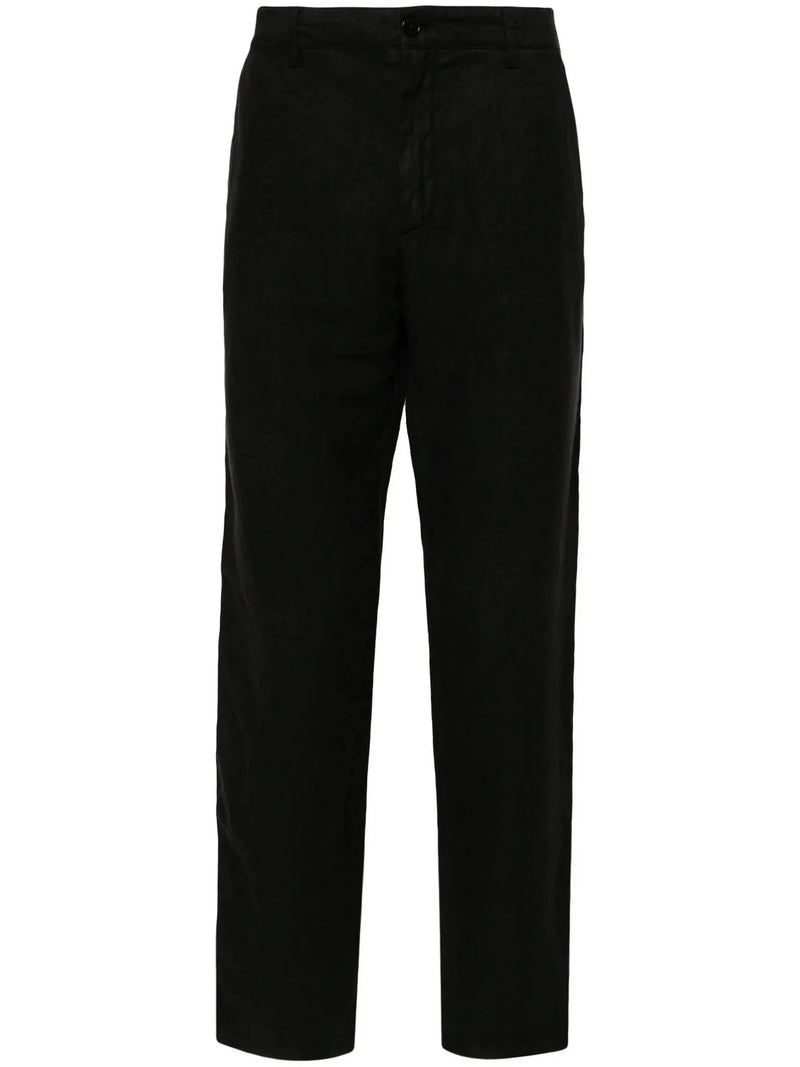 Pierce Black Linen Trousers