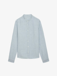 Stan Linen Blue Shirt