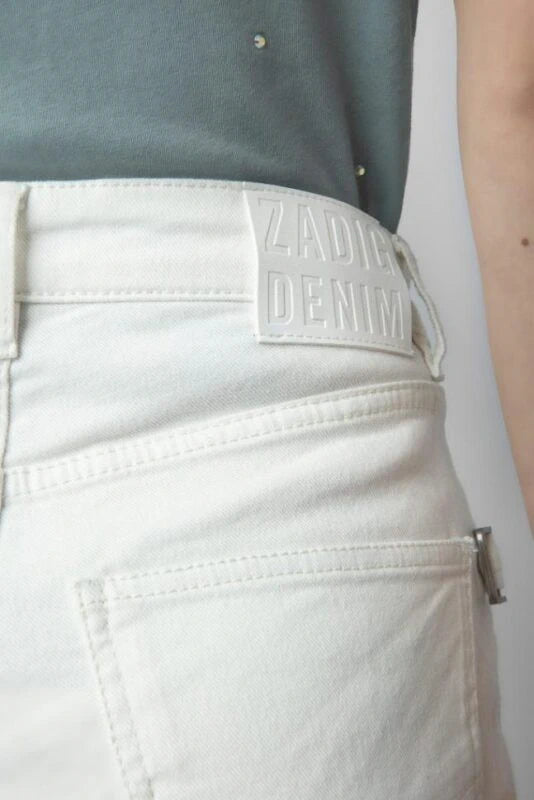 Sissi White Denim Shorts
