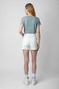 Sissi White Denim Shorts