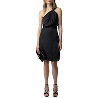Razal Black Satin Dress