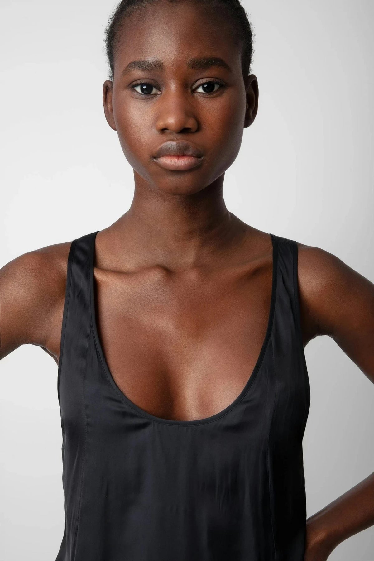 Rarys Satin Black Dress