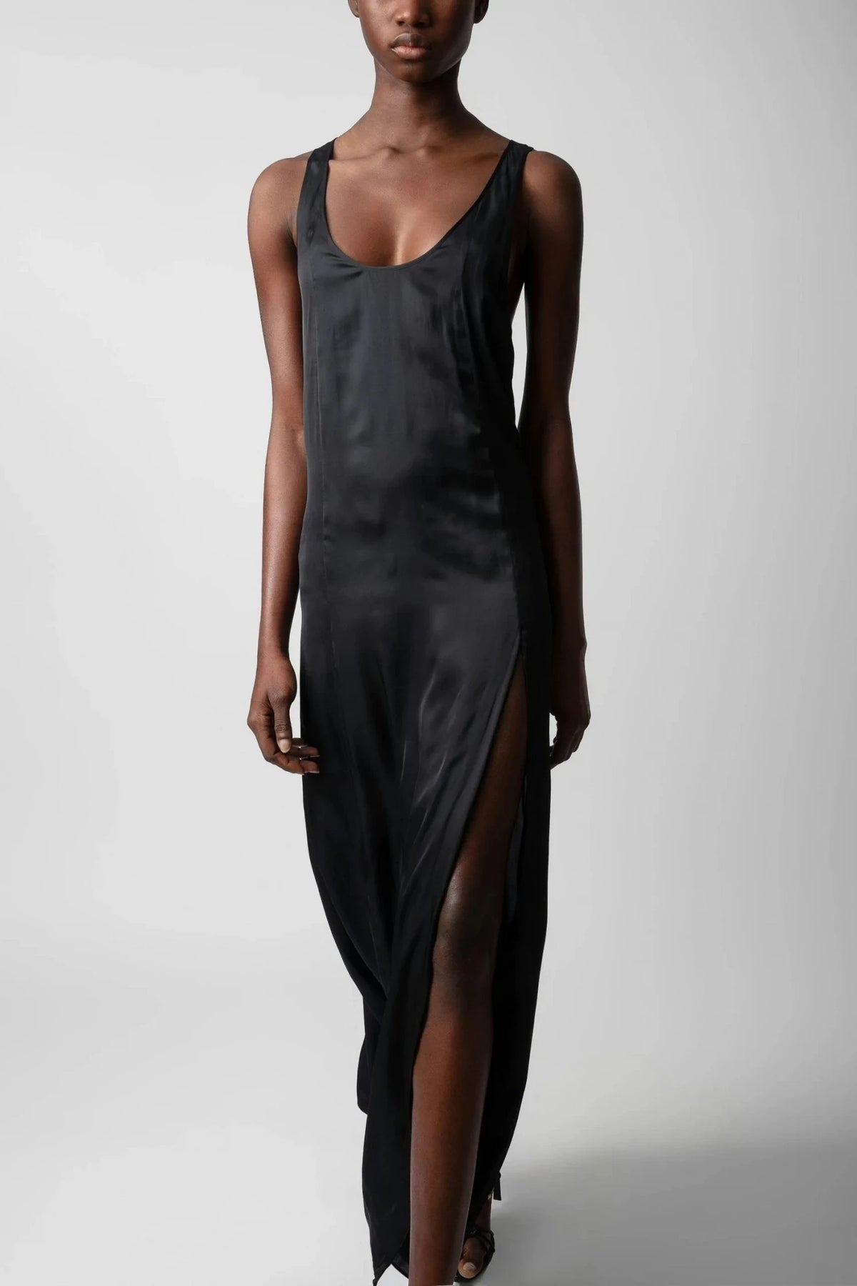 Rarys Satin Black Dress