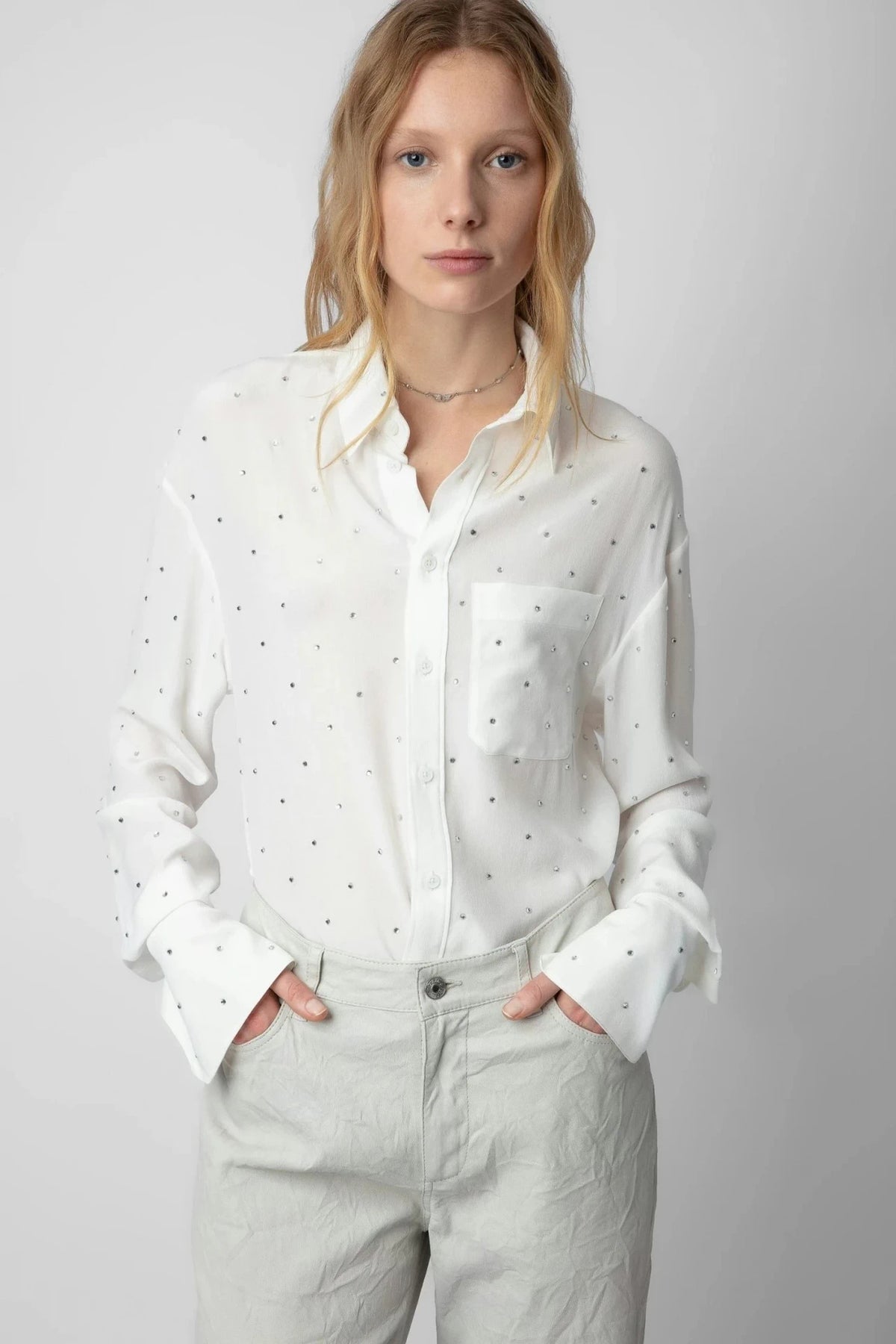 Tyrone White Blouse