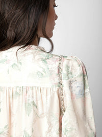 Tchin Satin Beige Blouse