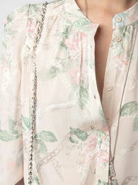 Tchin Satin Beige Blouse