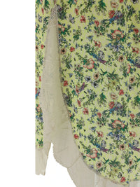 Joslina Floral-Print Yellow Skirt