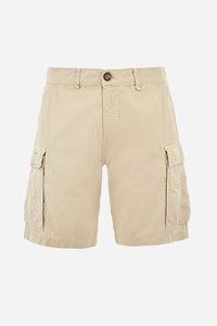 Regular Fit Beige Bermuda