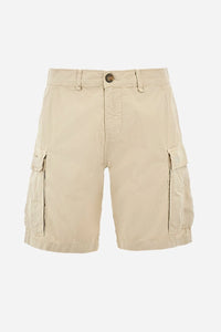 Regular Fit Beige Bermuda