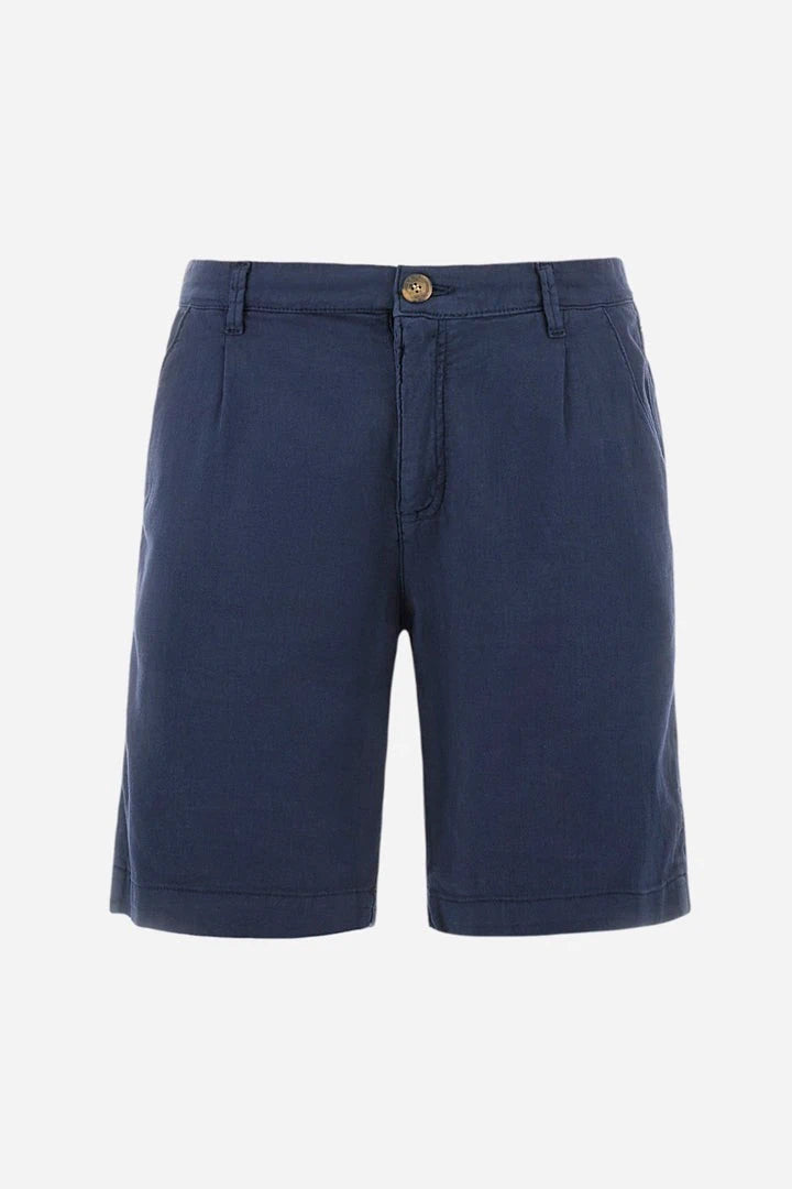 Regular Fit White Bermuda