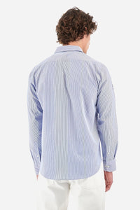Striped Blue Poplin Shirt