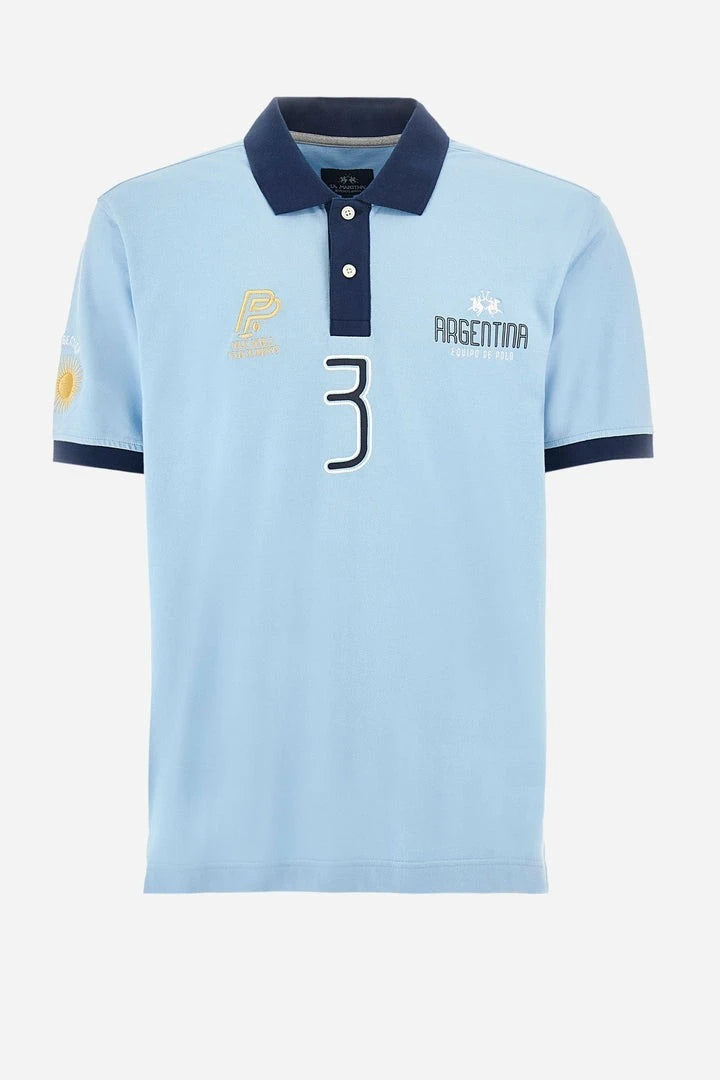 Regular Fit Blue Polo